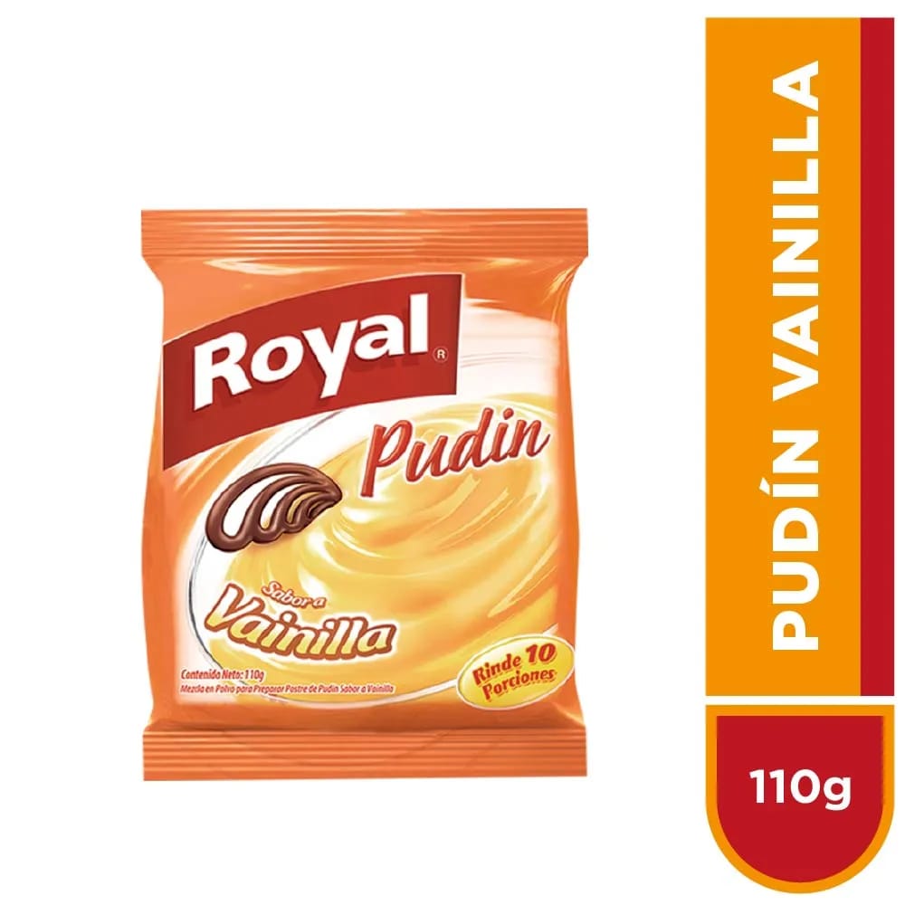Pudín ROYAL Sabor a Vainilla Bolsa 100g