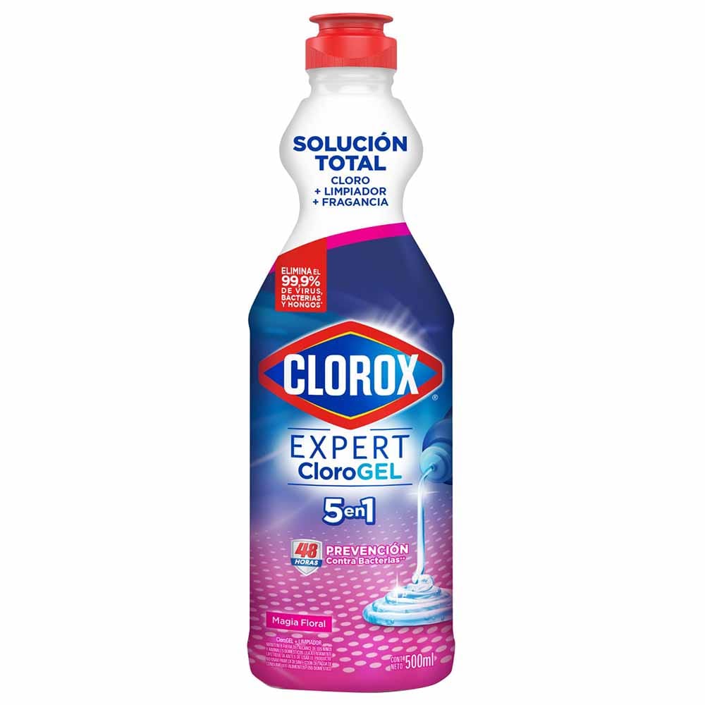 Lejía en Gel CLOROX Magia Floral Botella 500ml