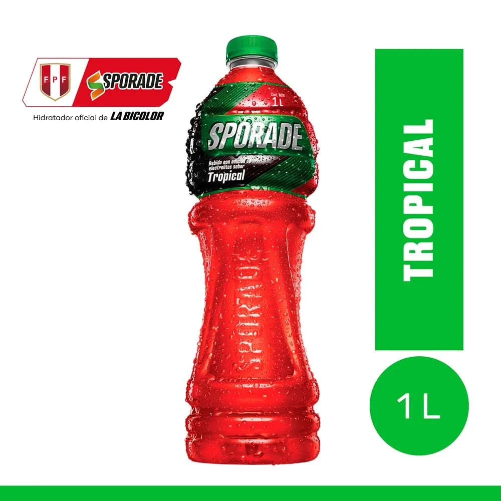 Bebida Rehidratante SPORADE Tropical Botella 1L