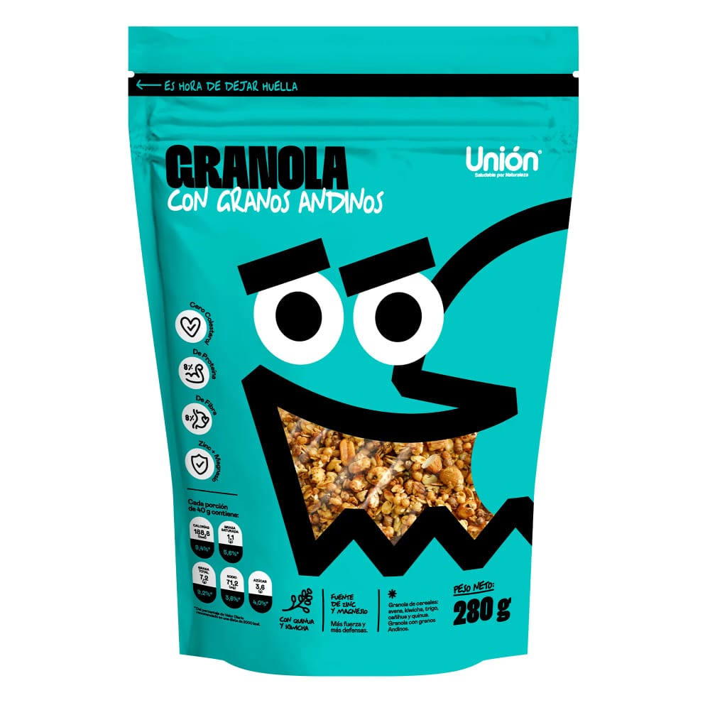 Cereal UNIÓN Granola con Granos Andinos Doypack 280g