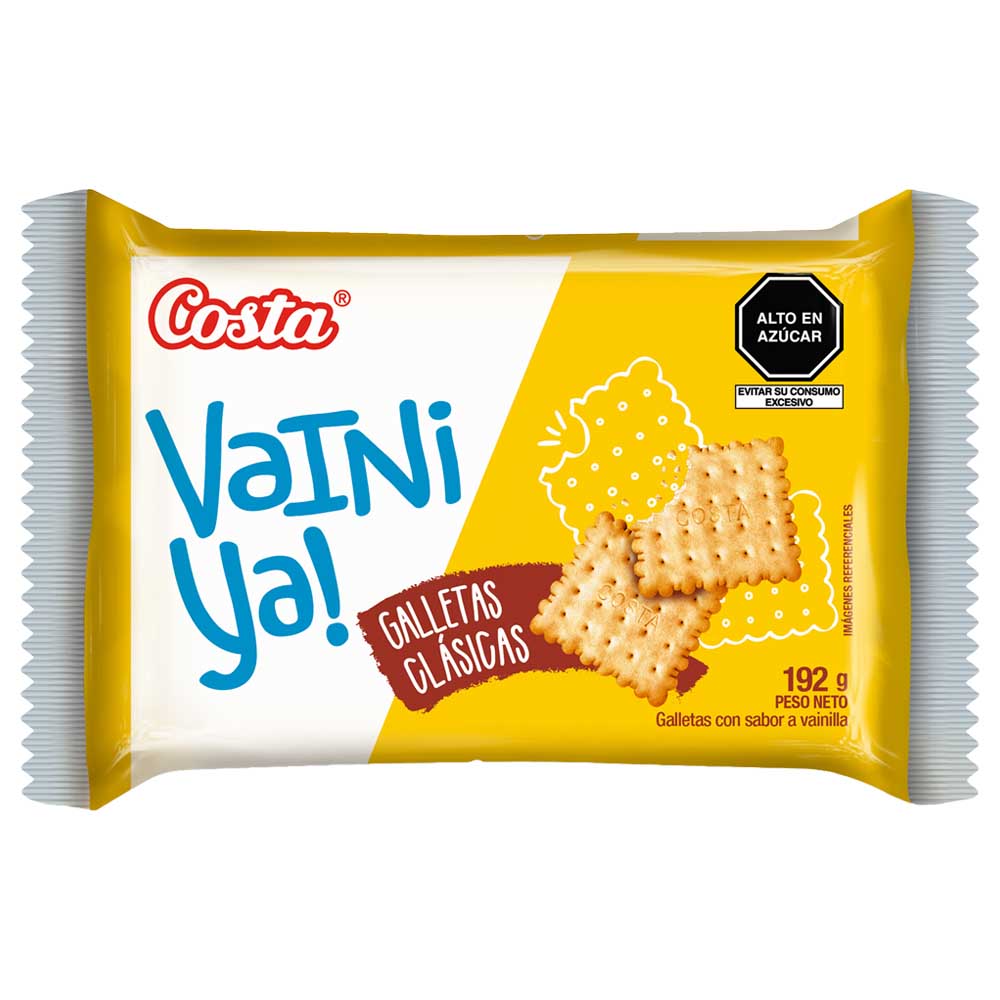 Galletas de Vainilla COSTA VAINIYA! Paquete 6un
