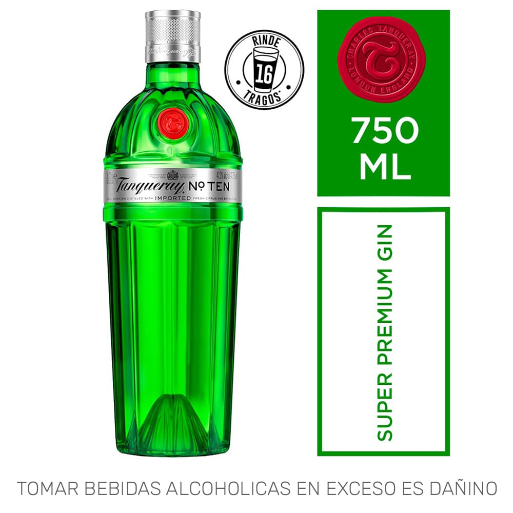 Gin TANQUERAY Ten Botella 750ml