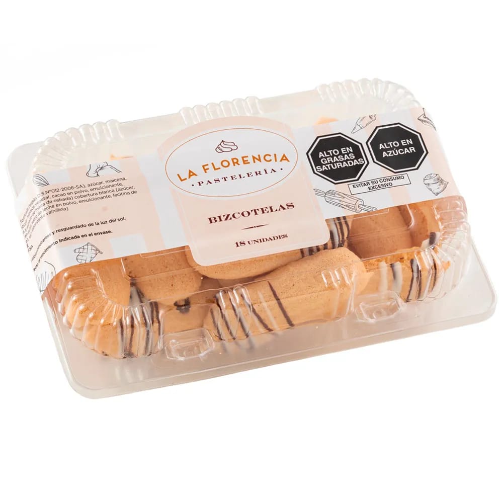 Biscotelas con Punta de Chocolate LA FLORENCIA Táper 18un