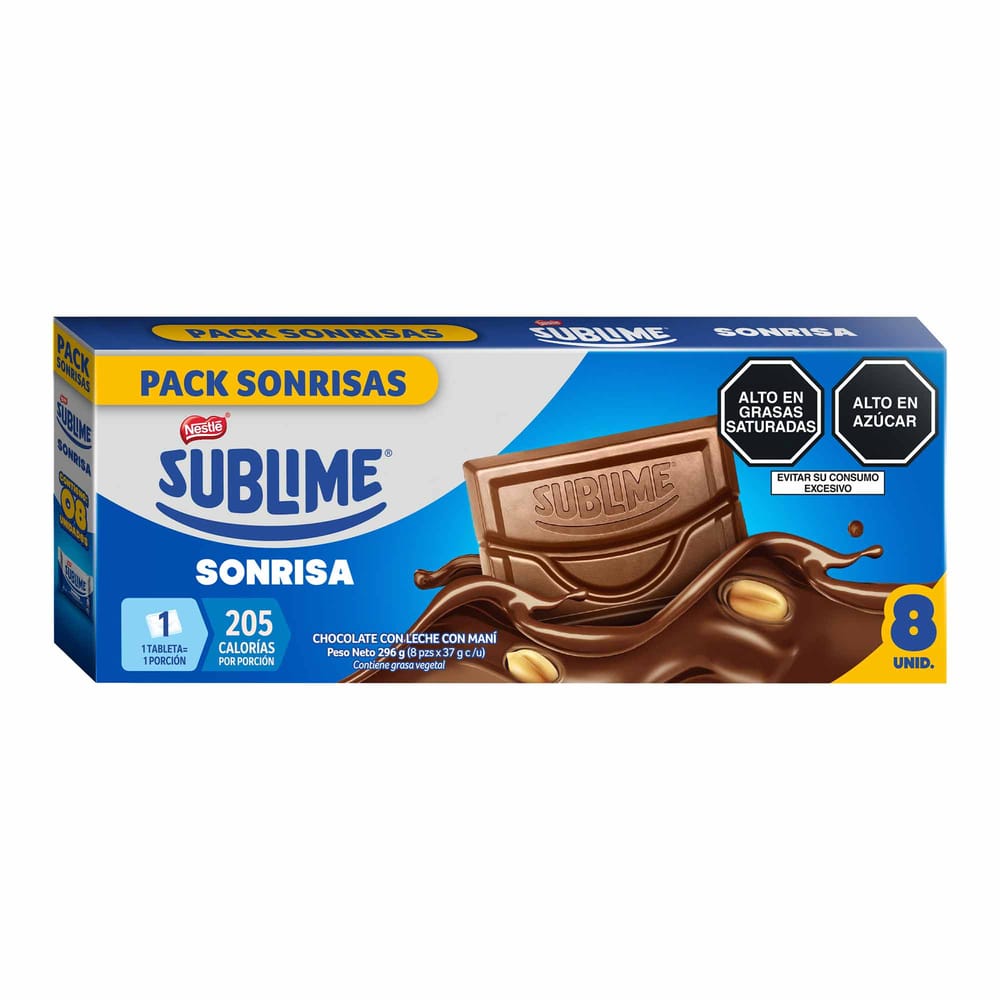Chocolate NESTLÉ Sublime Sonrisa Clásico Caja 8un