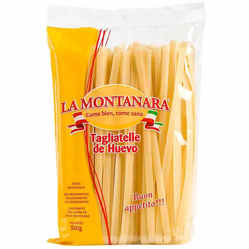 Fideos Tagliatelle de Huevo LA MONTANARA Bolsa 500g