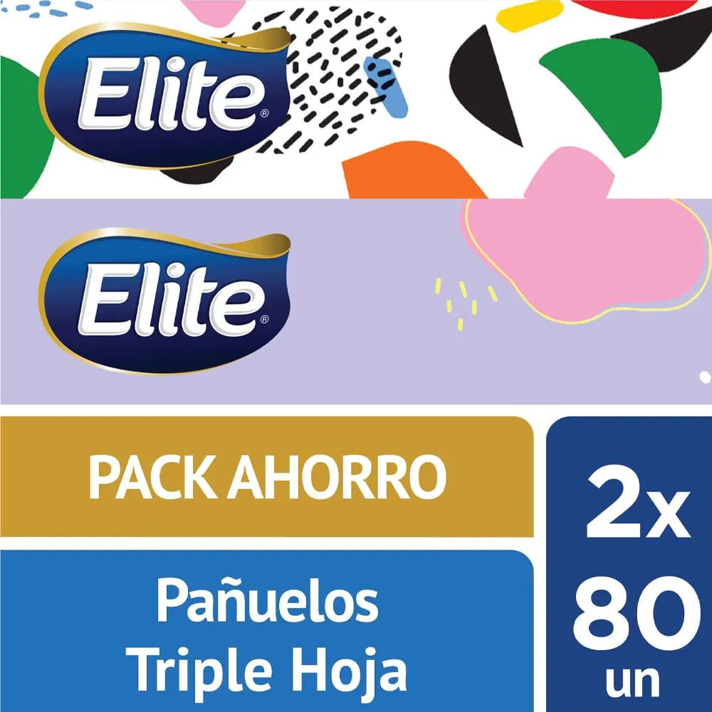Pañuelos Faciales ELITE Diseños Caja 2un