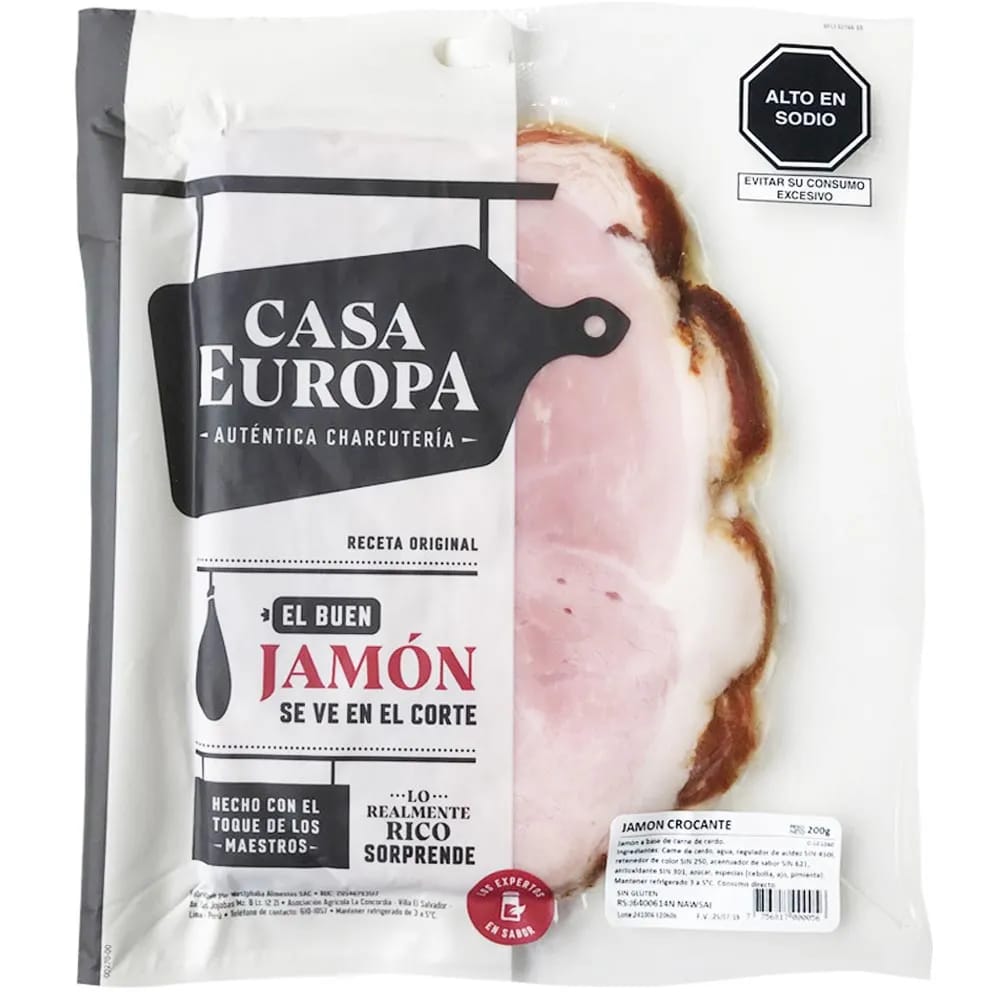 Jamón Crocante CASA EUROPA Paquete 200g
