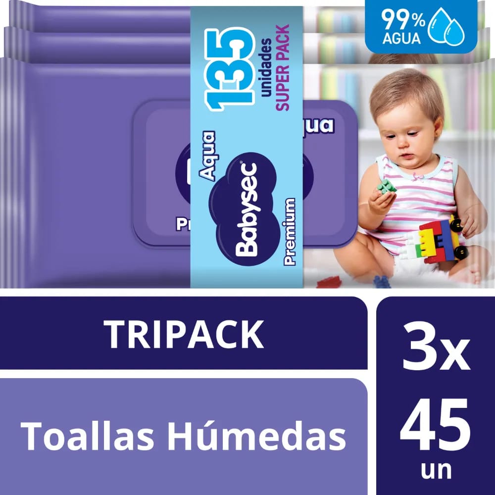 Toallitas Húmedas BABYSEC Paquete 135un