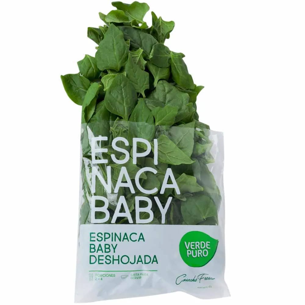 Espinaca Bebé VERDE PURO Bolsa x 180g aprox.