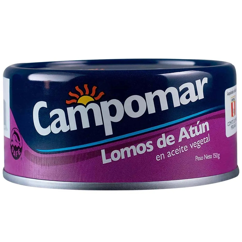 Lomos de Atún en Aceite Vegetal CAMPOMAR Lata 150g