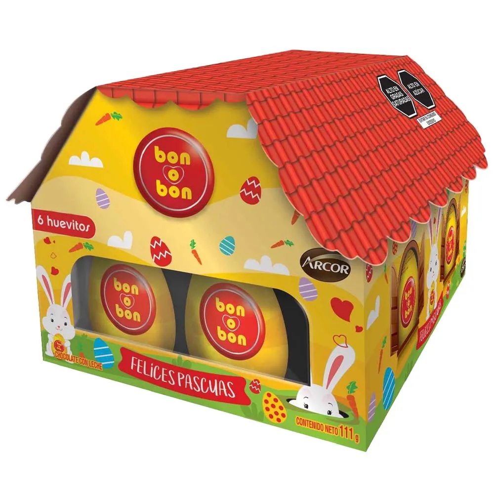 Casa Huevos de Pascua BON O BON Display 111g