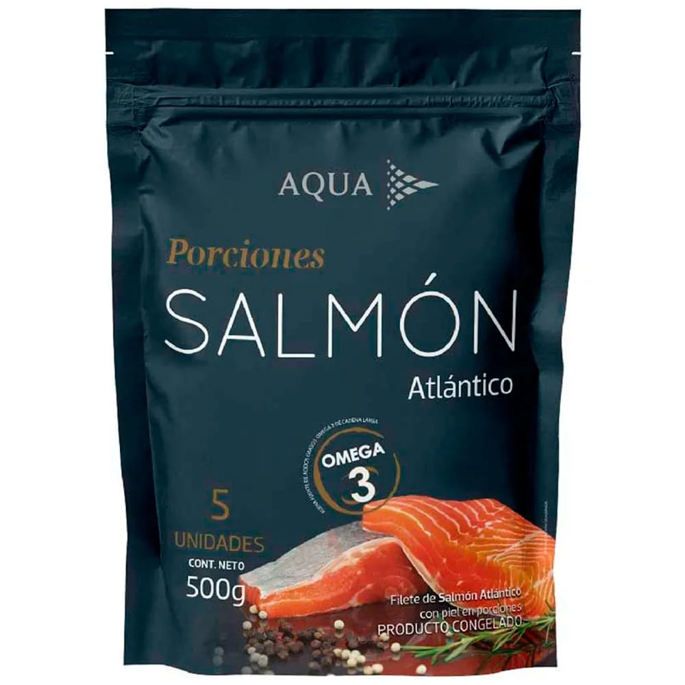 Porciones de Salmón AQUA Bolsa 500g