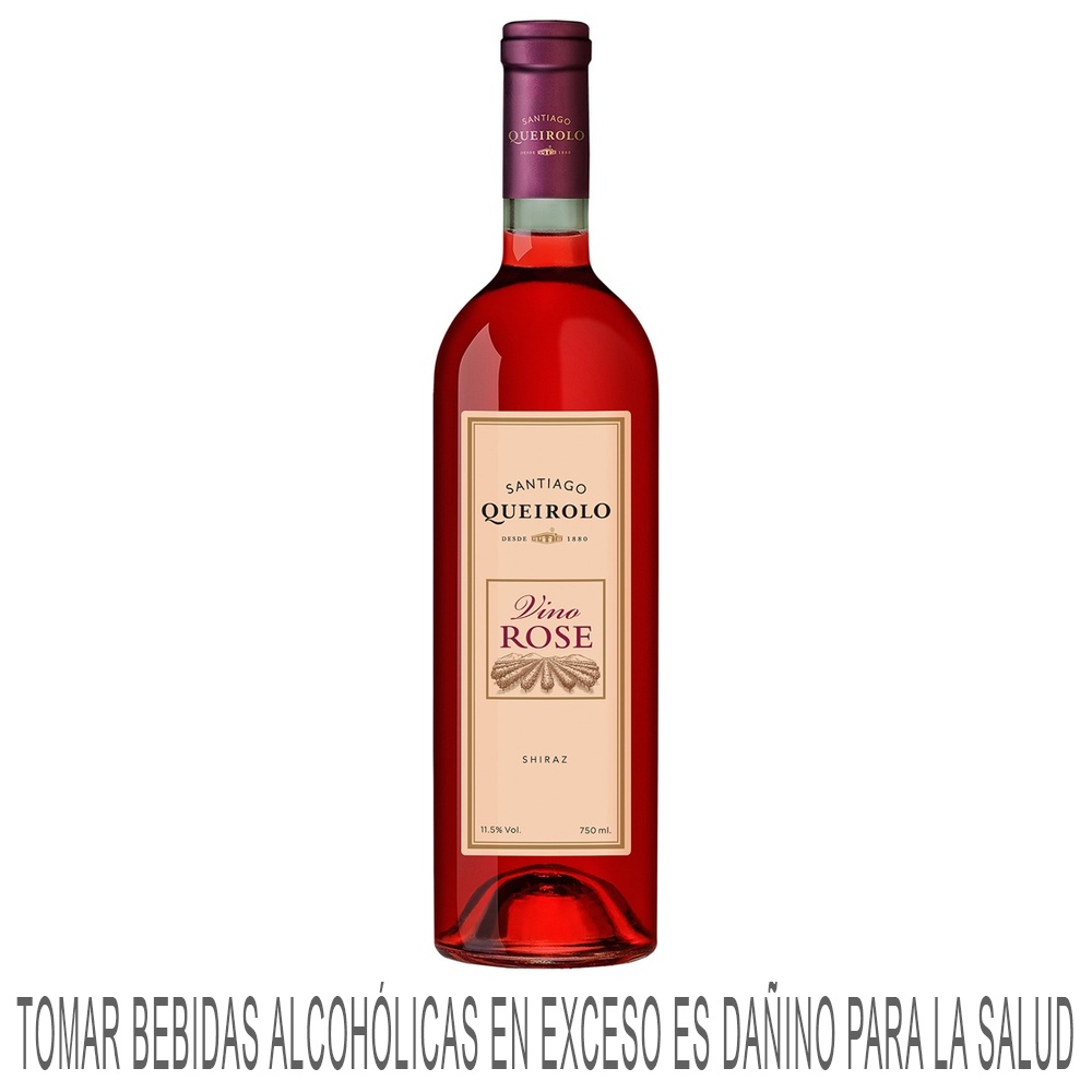 Vino Rosé SANTIAGO QUEIROLO Botella 750ml