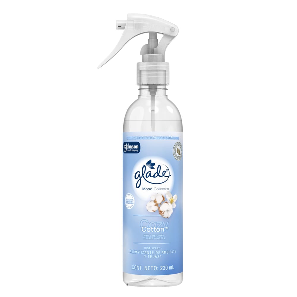 Aromatizante Mist Spray GLADE Cozzy Cotton Frasco 230g