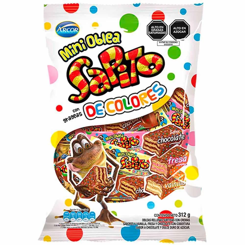 Chocolate SAPITO Mini Oblea de Colores Bolsa 312g