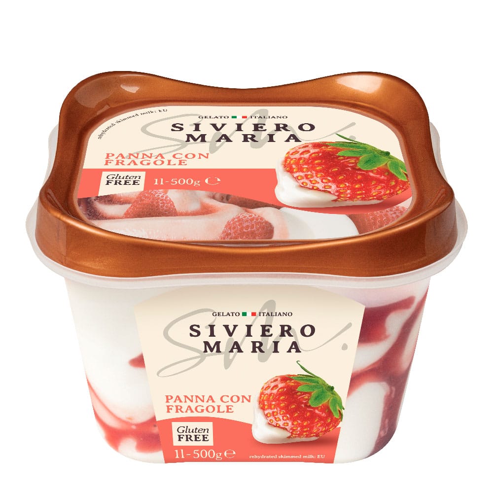 Crema con Fresa SIVIERO MARIA Pote 1L