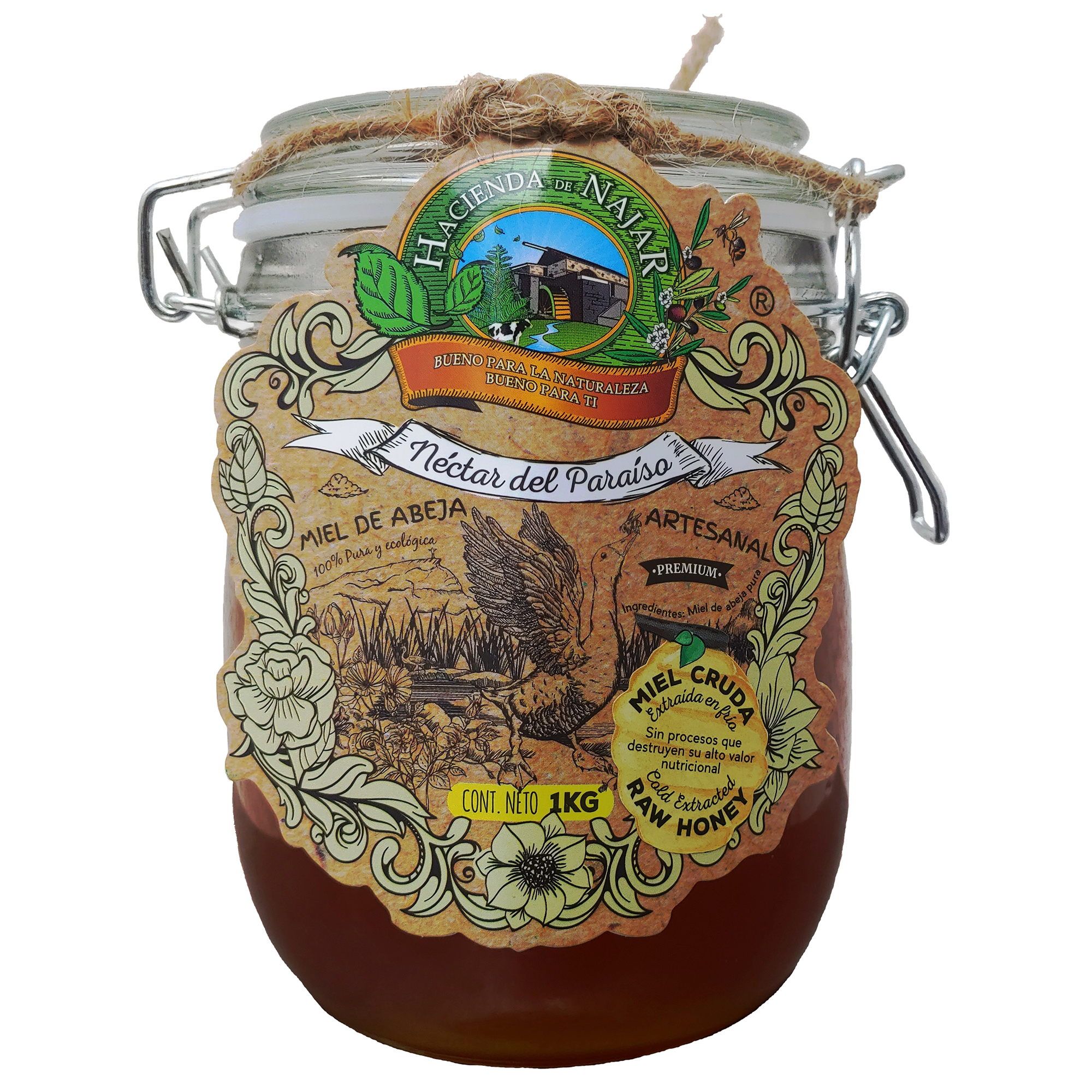 Miel de Abeja HACIENDA DE NAJAR Frasco 1kg