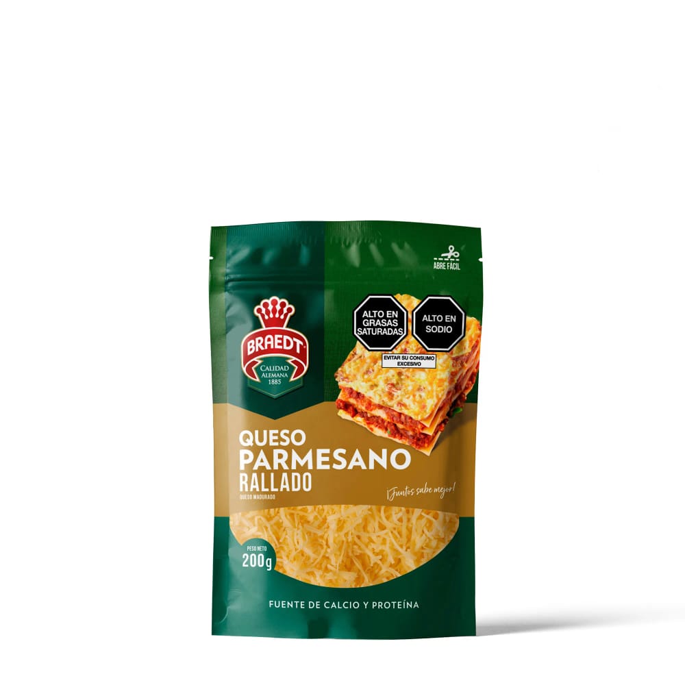 Queso Parmesano Rallado BRAEDT Doypack 200g