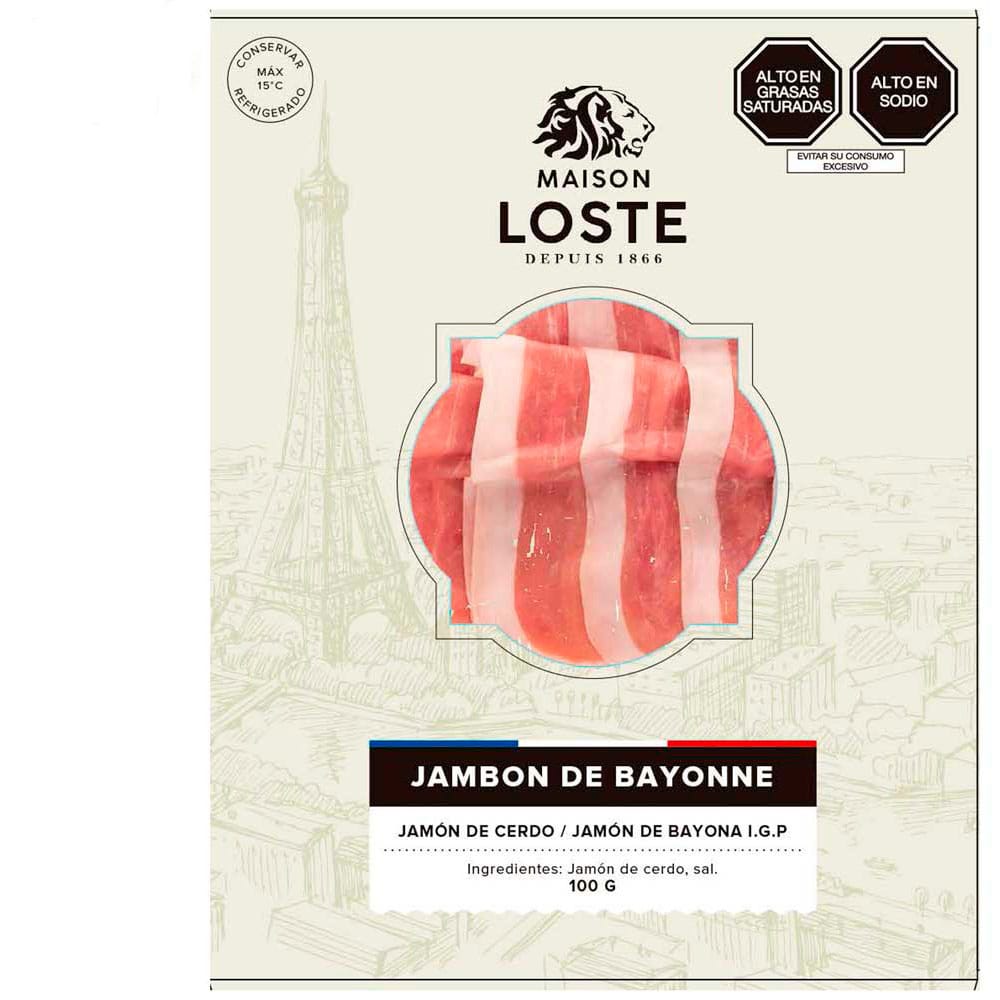 Jamón de Bayonne MAISON LOSTE Paquete 100g