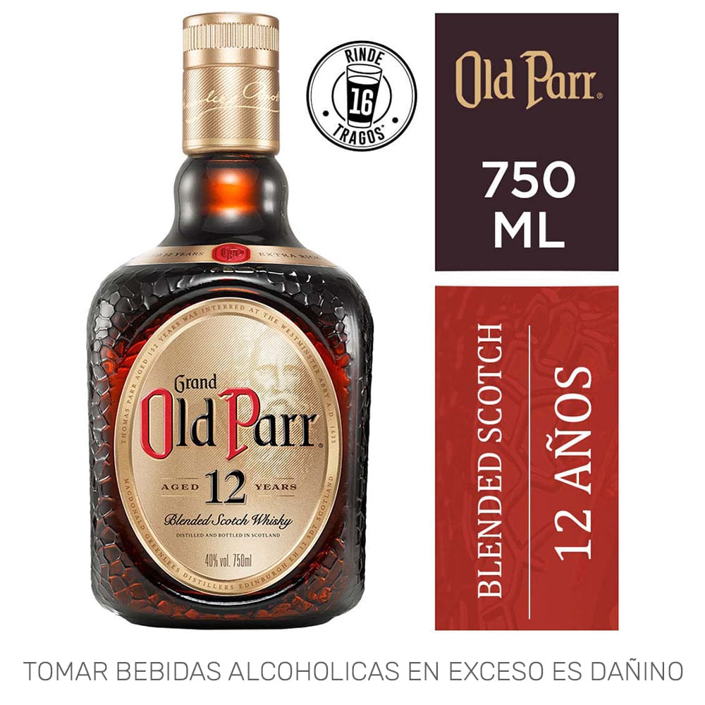 Whisky OLD PARR 12 Años Botella 750ml