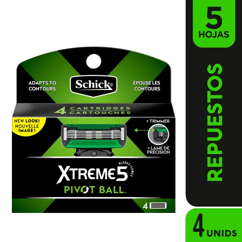 Repuestos de Cabezal SCHICK Xtreme5 Pivot Ball Paquete 4un