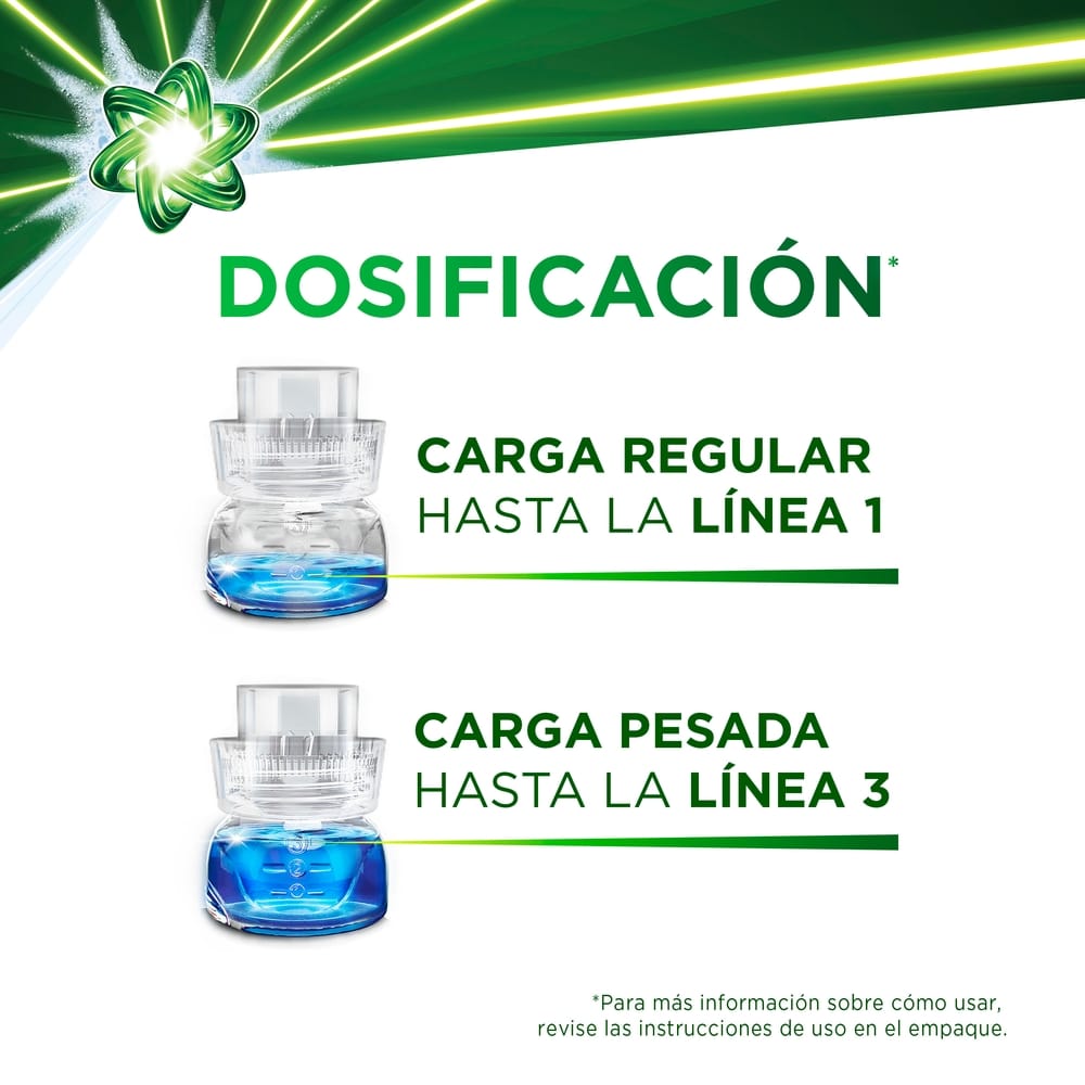Detergente Líquido ARIEL Doble Poder Concentrado para Ropa Blanca y de Color Botella 800ml