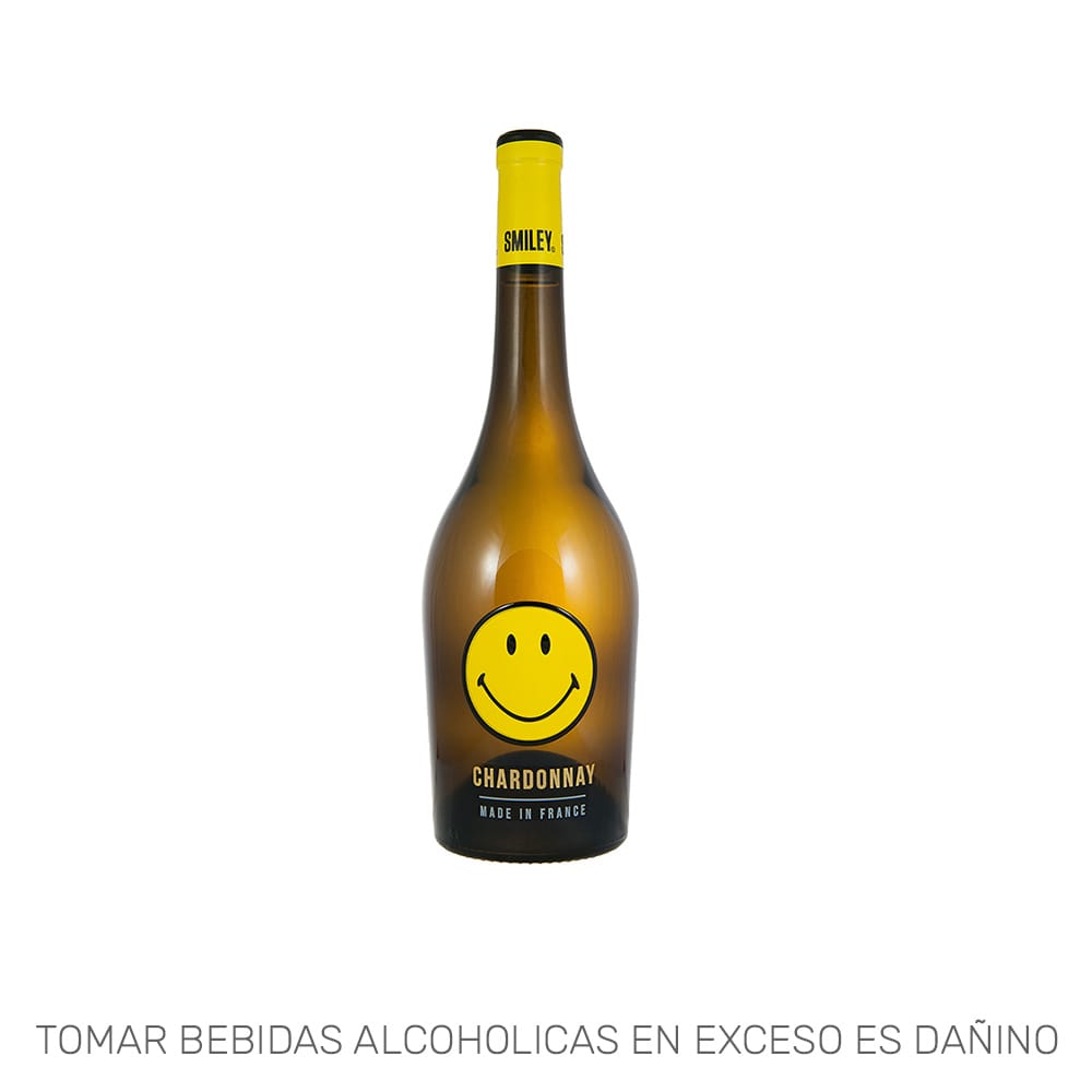 Vino Blanco SMILEY Chardonnay Botella 750ml