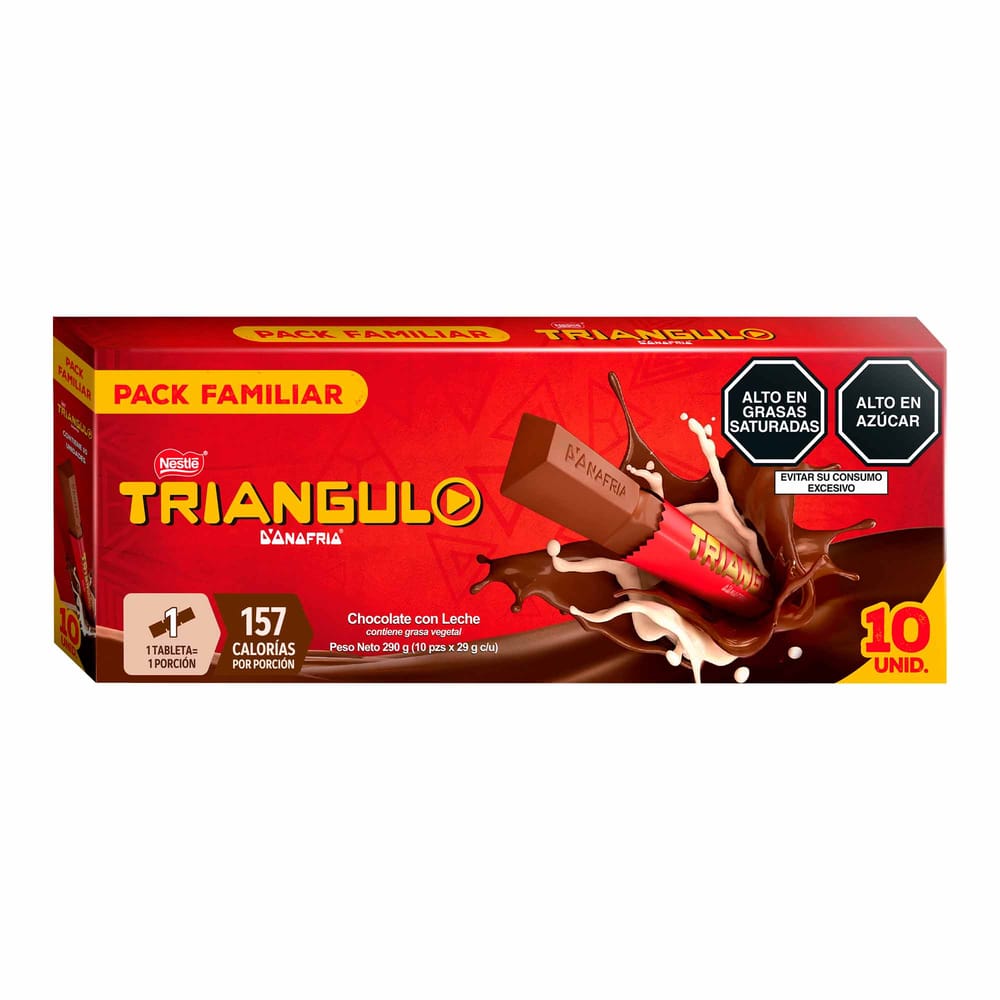 Chocolate NESTLÉ Triángulo Clásico Caja 10un