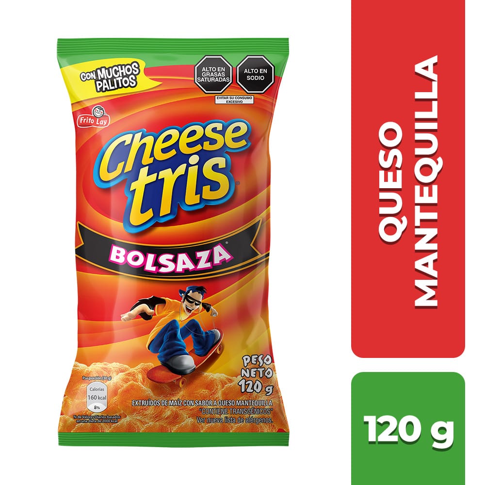 Snack de Maíz CHEESE TRIS Queso Bolsa 120g