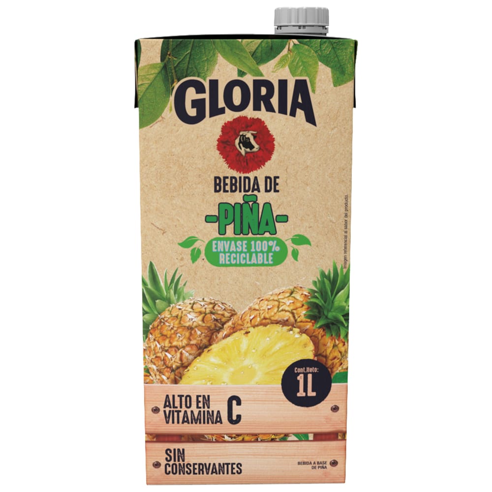 Bebida GLORIA Piña Caja 1L