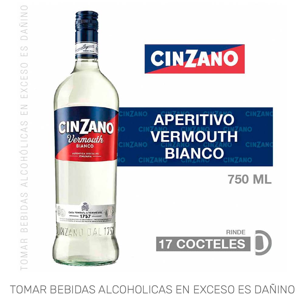 Vermouth CINZANO Bianco Botella 750ml