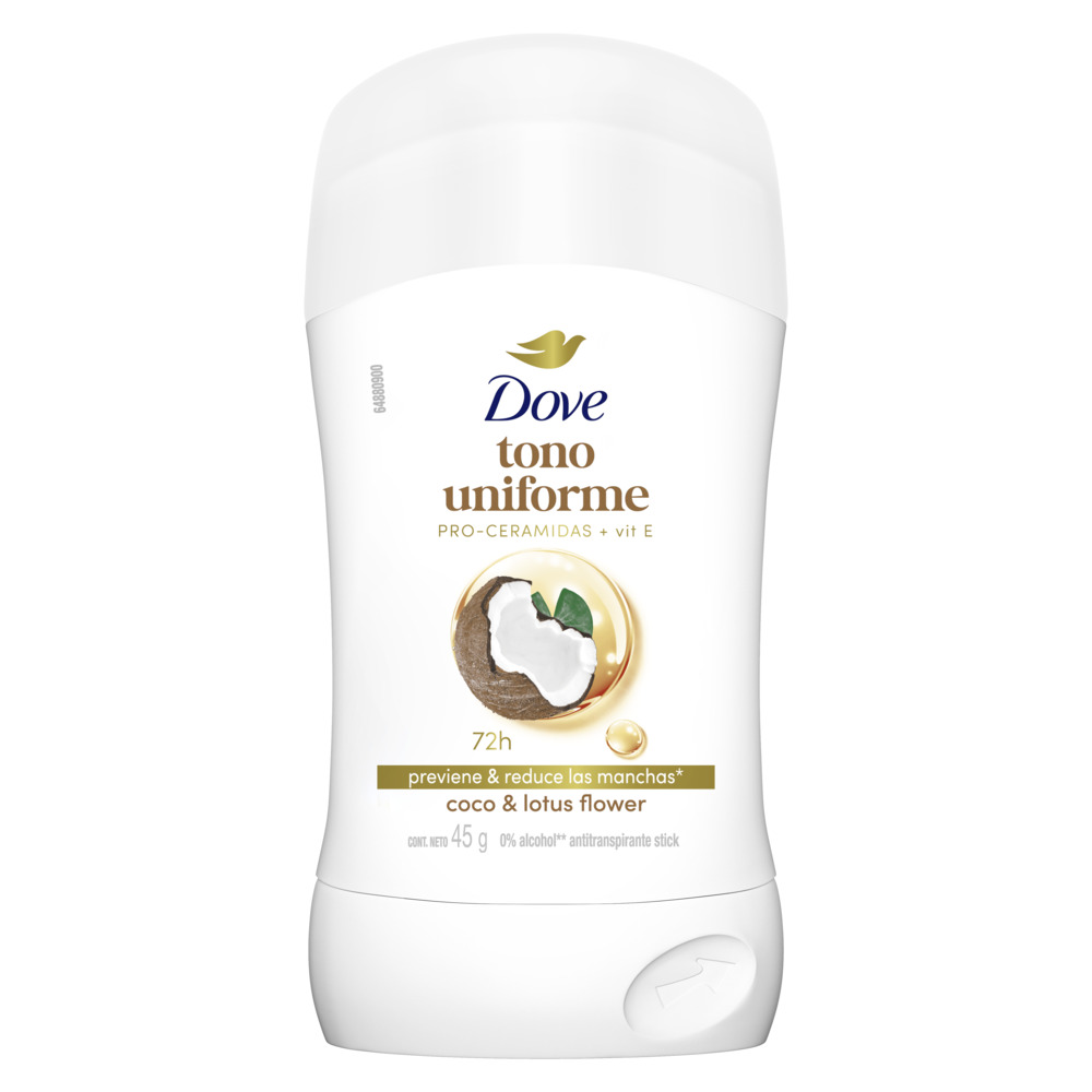 Desodorante en Barra para Mujer DOVE Coco Frasco 45g