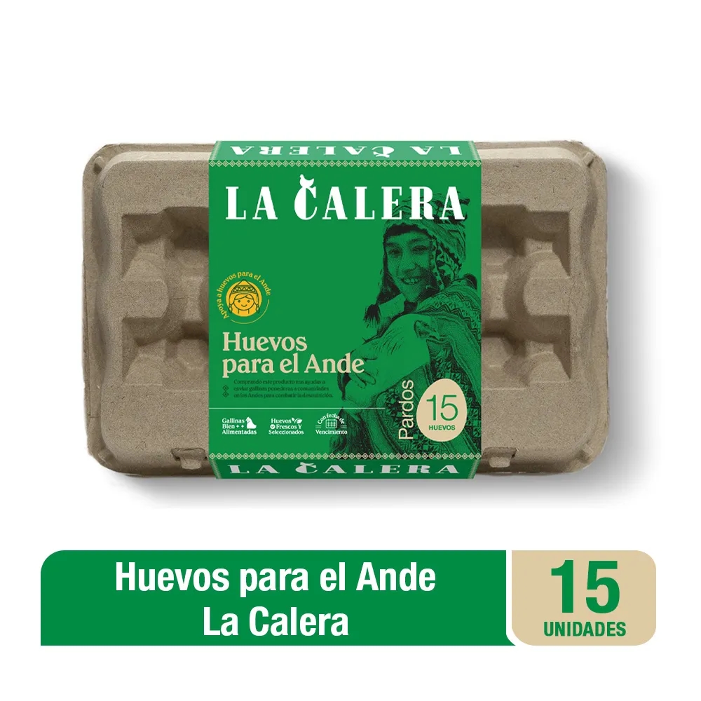 Huevos para el Ande LA CALERA Paquete 15un