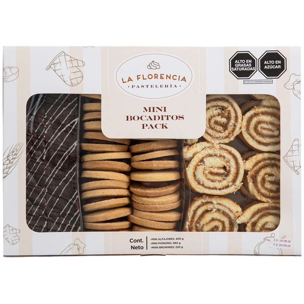 Mix Mini Bocaditos LA FLORENCIA Bandeja 46un