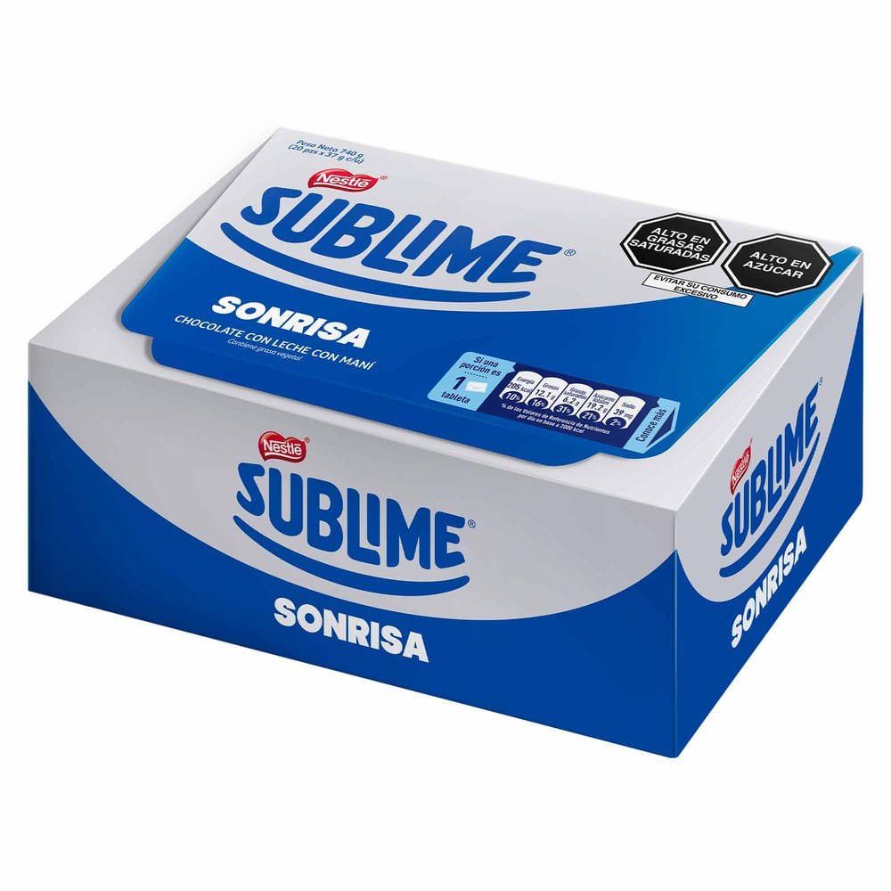 Chocolate NESTLÉ Sublime Sonrisa Display 20un