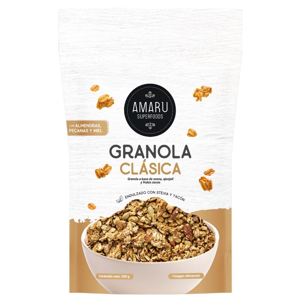 Granola Clásica AMARU Superfoods Doypack 200g