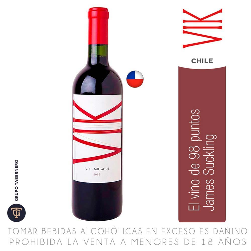 Vino Tinto VIK Botella 750ml