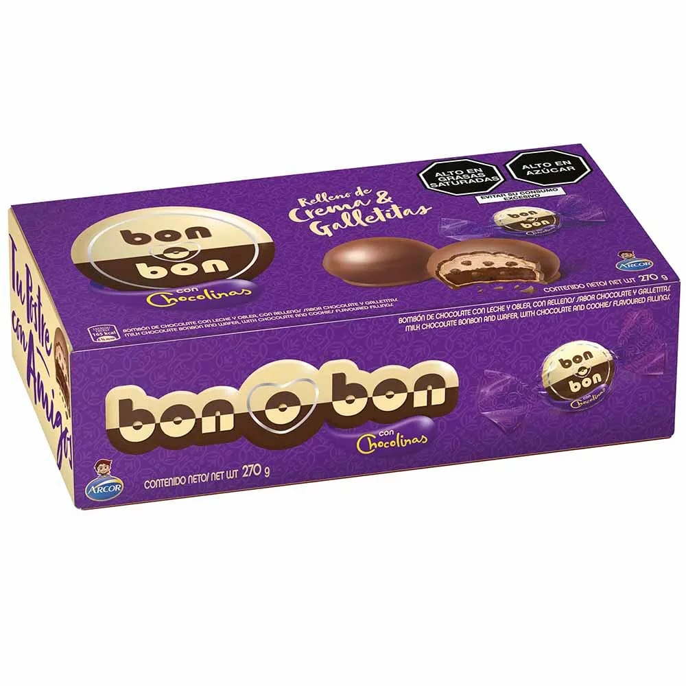 Chocolates BON O BON Chocolinas Caja 270g