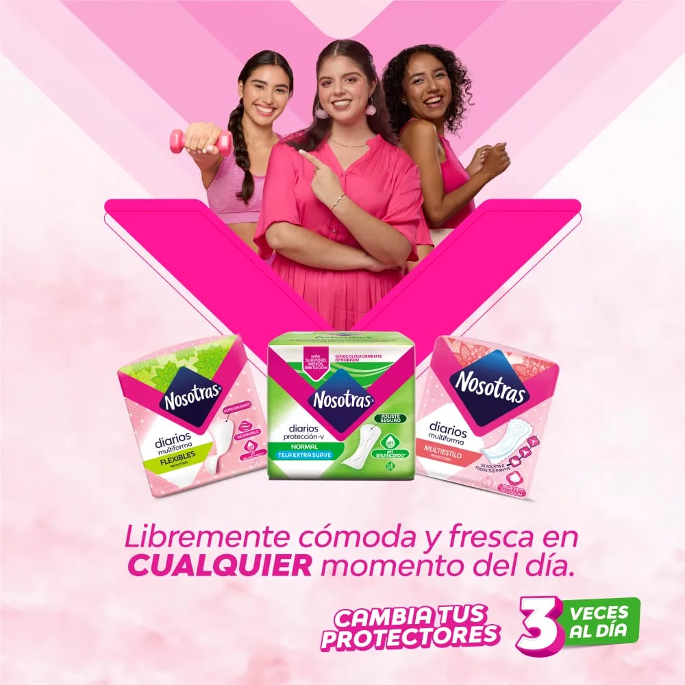 Protectores Diarios NOSOTRAS Normal Paquete 30un