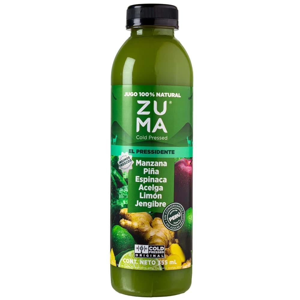 Jugo ZUMA COLD PRESSED Pressidente Botella 355ml