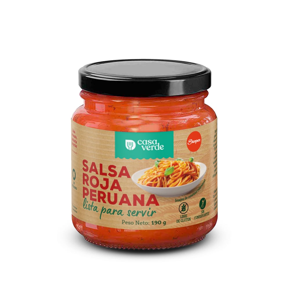 Salsa Roja Peruana CASA VERDE Frasco 200g