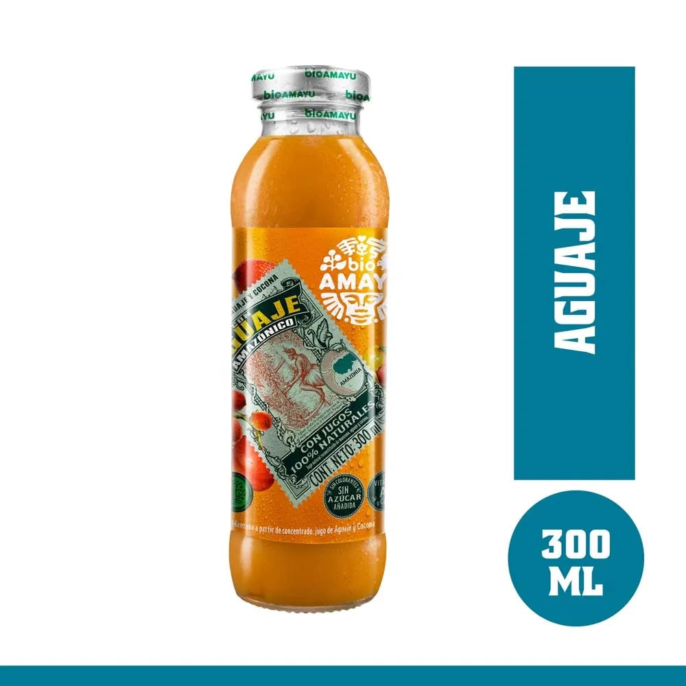 Bebida Natural BIO Manzana Aguaje y Cocona Botella 300ml