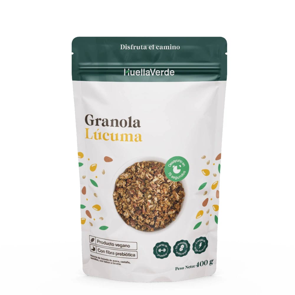 Granola HUELLA VERDE Lúcuma Doypack 400g