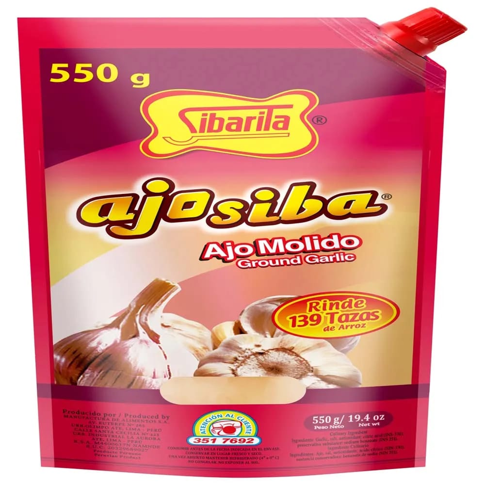 Ajo Molido SIBARITA Ajo Siba Doypack 550g
