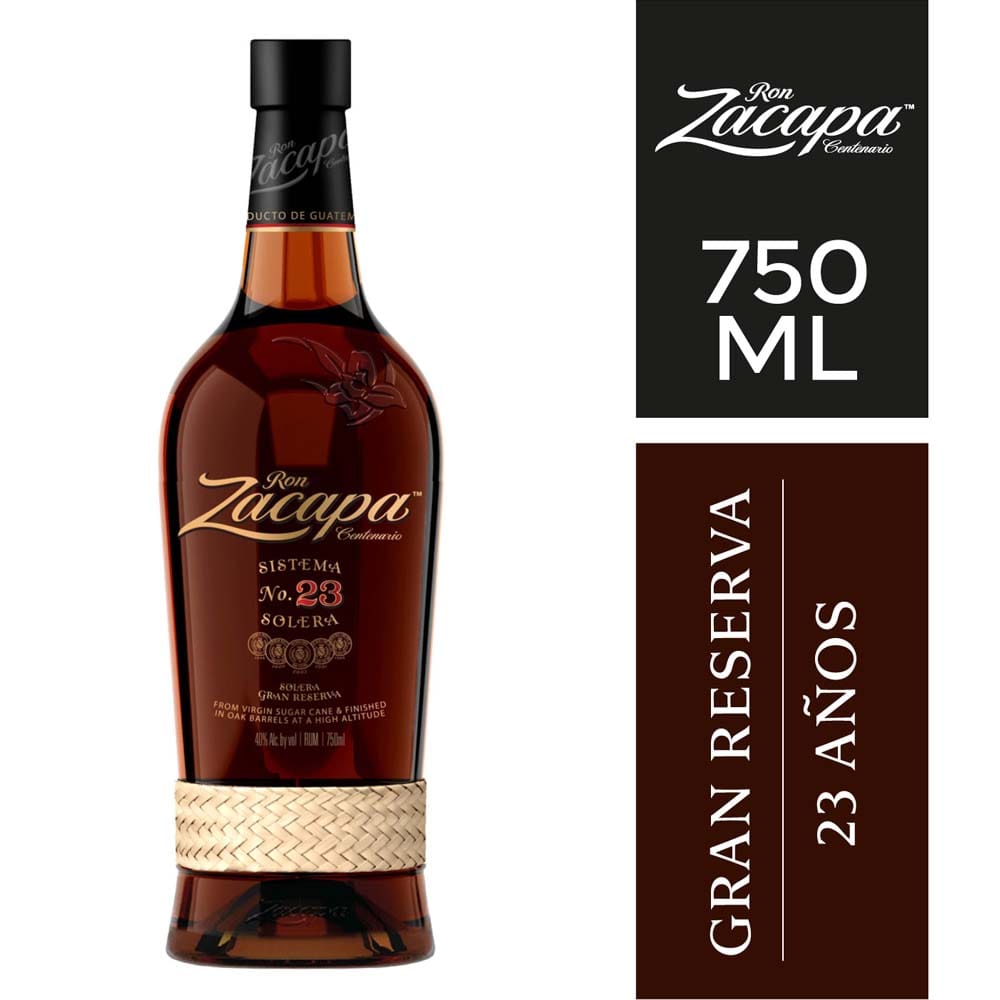 Ron ZACAPA Gran Reserva 23 Años Botella 750ml