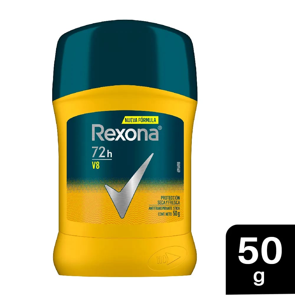 Desodorante para Hombre en Barra REXONA V8 Frasco 50g
