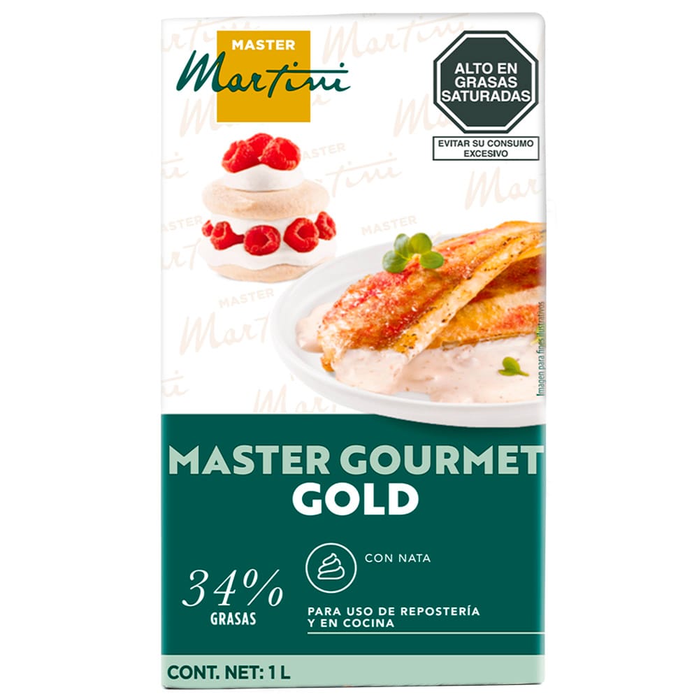 Crema UHT MASTER MARTINI Master Gourmet Gold Caja 1L