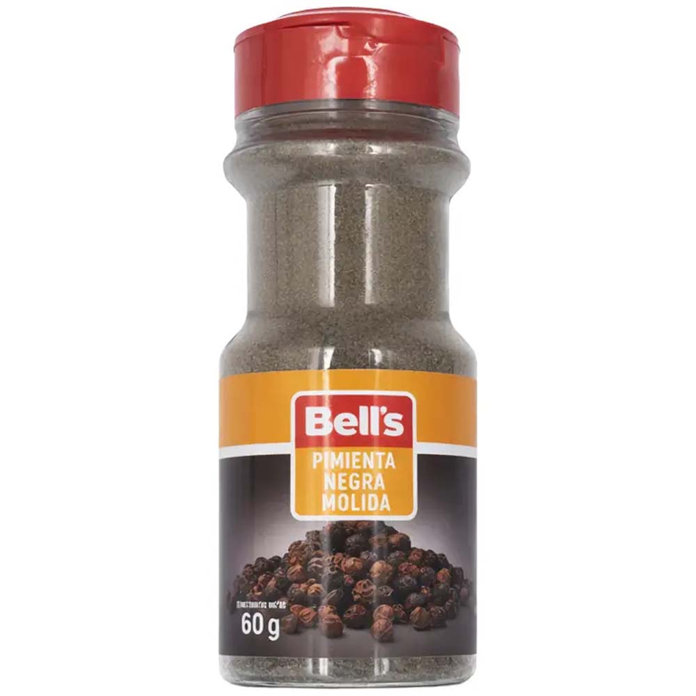 Pimienta Negra Molida BELL'S F Frasco 60gr