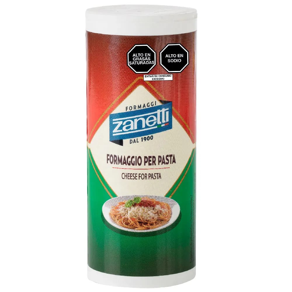 Queso Parmesano Rallado ZANETTI Frasco 250g
