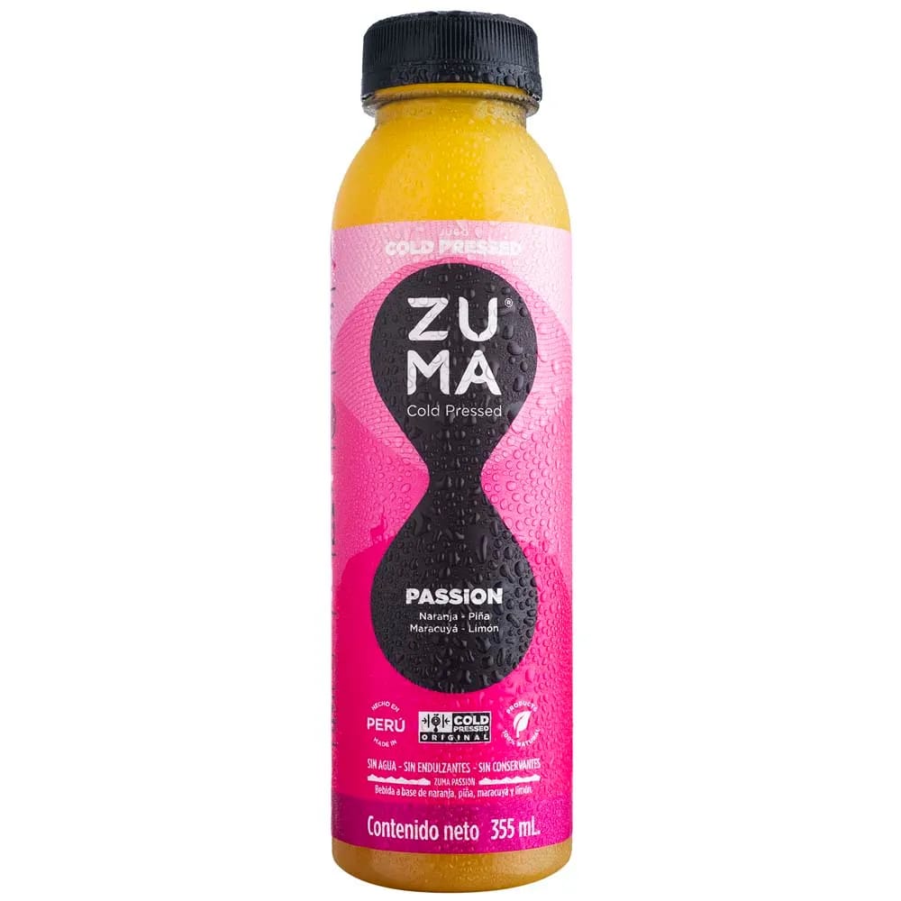 Jugo Cold Pressed Passion ZUMA Botella 355ml
